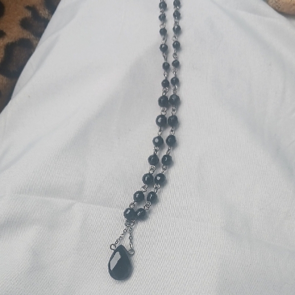 Jewelry - Elegant Black Beaded Necklace